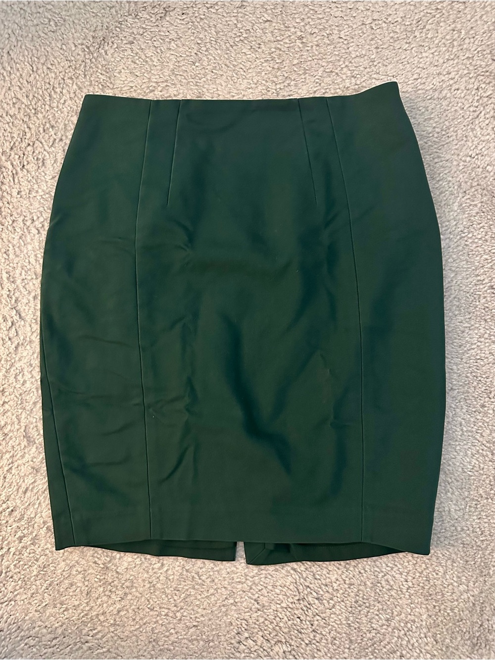 Express Dark Green Tailored Pencil Skirt